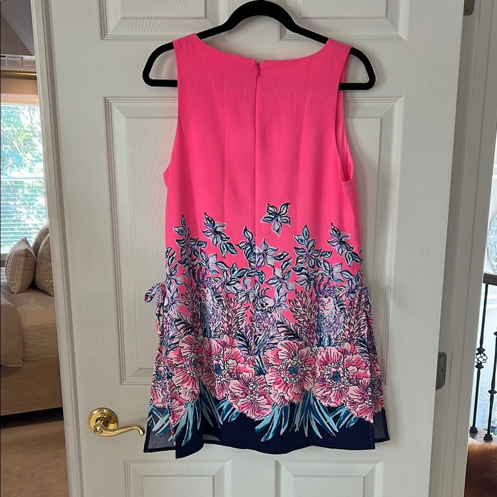 Lilly Pulitzer Pink and Blue Floral Romper - Picture 4 of 4
